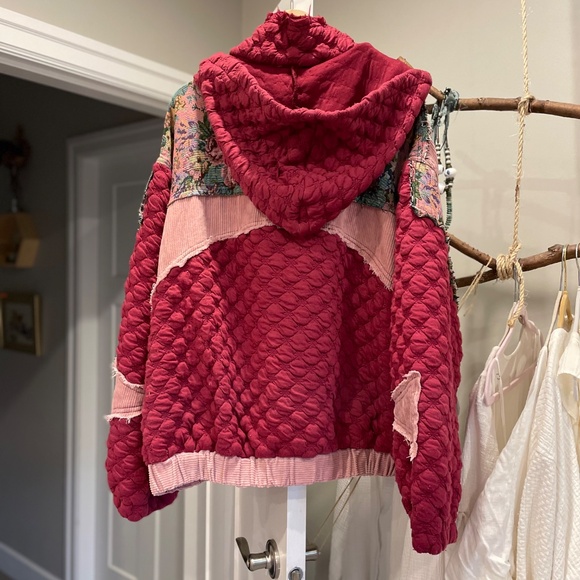 NWT POL Quilted Mix fabric Jacket - Oversized - Picture 4 of 10